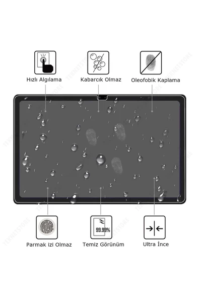 Samsung P610/p620 Tab S6 Lite 10.4" Nano Kırılmaz Ekran Koruyucu Şeffaf Nano Cam Koruyucu Tam Uyumlu - 2