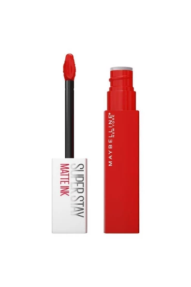 Maybelline New York Super Stay Matte Ink Likit Mat Ruj - 320 Individualist- Kırmızı 3600531631062 - 2