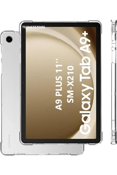 Samsung Galaxy Tab A9 Plus 11 Inç Tablet Kılıfı Silikon Ekran Koruyucu Dokunmatik Kalem Seti - 2