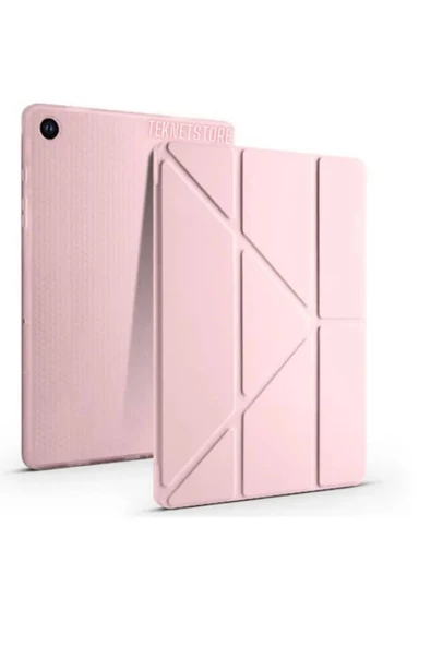 Samsung Galaxy Tab A9 Plus 11 Inç Uyumlu Kılıf Kalem Bölmeli Arkası Silikon Kapak Kılıf Sm-x210  MÜRDÜM - 11
