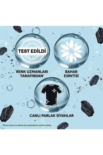 Rinso Sıvı Çamaşır Deterjanı Kömür Siyahlığı Siyahlar İçin Komple Bakım Serisi 4 x 3 L - 5