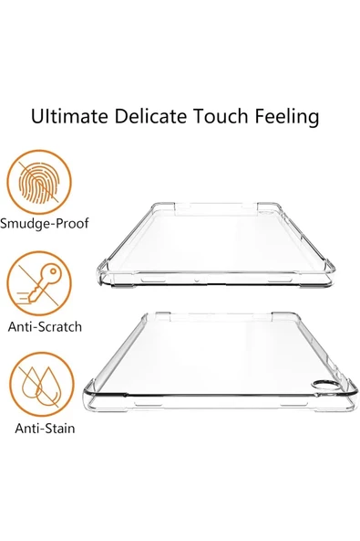 Samsung Galaxy Tab A9 Plus 11 Inç Tablet Kılıfı Silikon Ekran Koruyucu Dokunmatik Kalem Seti - 5