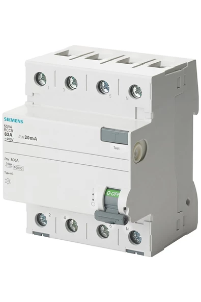 Akım Rölesi 5Sv4342-0 25A 30Ma 400V (3 Faz Nötr)