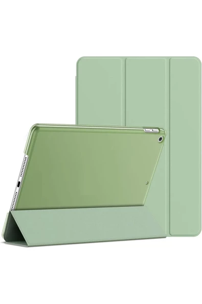 Apple Ipad 5. 6. Nesil 2017 2018 9.7" Inc Kılıf Smart Cover Katlanabilir Standlı Akıllı Kapak  Çağla Yeşil - 1