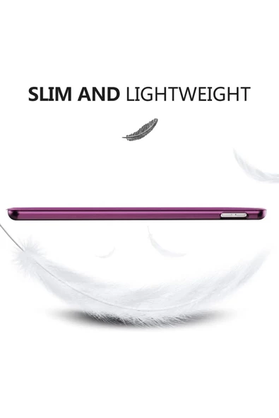 Apple Ipad 5. 6. Nesil 2017 2018 9.7" Inc Kılıf Smart Cover Katlanabilir Standlı Akıllı Kapak  Mürdüm - 6