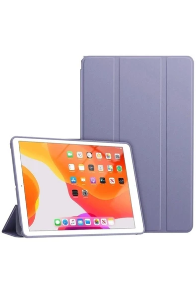 Apple Ipad 5. 6. Nesil 2017 2018 9.7" Inc Kılıf Smart Cover Katlanabilir Standlı Akıllı Kapak  Lila