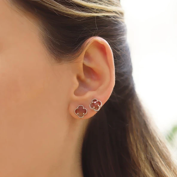 Yonca Zultanit Gümüş Küpe ürün görseli 1