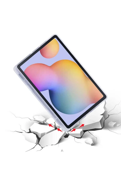 Apple iPad Pro 11'' inç m1-M2 çip 2022 / 2021 Uyumlu Silikon Kalemlikli Silikon Sarj Bölmeli Kılıf  Mavi - Resim 4