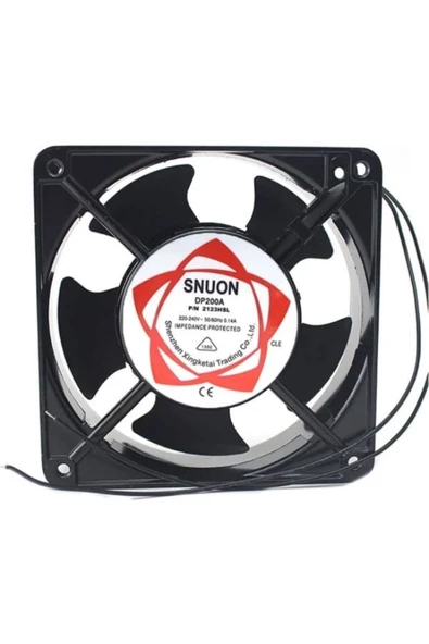 Snuon 220V Fan 12Cm Metal Demir Fan 120*120X*38Mm Kare Fan