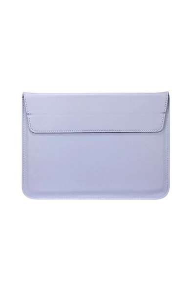 Macbook Pro Air 13 M1-m2 2020/2022 A2179-a2337-a2338-a2251-a2159-a1989-a1708 Deri Mıknatıslı Çanta  Lila - 3