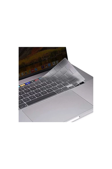 Macbook Air 13.6 Inç M2 M3 M4 Çip A2681 A3113 A3240 Uyumlu Alt Üst Kılıf Klavye Ve Ekran Koruyucu  Siyah Şeffaf - 4