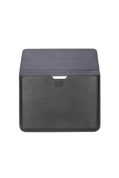 Macbook Pro Air 13 M1-m2 2020/2022 A2179-a2337-a2338-a2251-a2159-a1989-a1708 Deri Mıknatıslı Çanta  Siyah - 2
