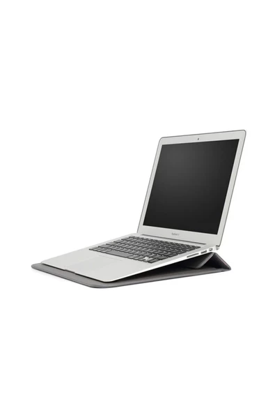 Macbook Pro Air 13 M1-m2 2020/2022 A2179-a2337-a2338-a2251-a2159-a1989-a1708 Deri Mıknatıslı Çanta  Koyu Gri - 5