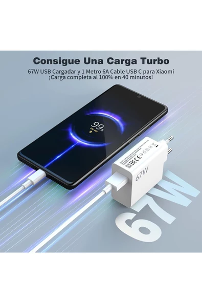 Xiaomi Redmi Note 11/11pro/12/12 Pro/13/13pro Uyumlu 4g Turbo Hızlı Şarj Cihazı Aleti - 2