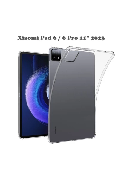 Xiaomi Pad 6 / 6 Pro 11'' Inç 2023 Uyumlu Şeffaf Koruyucu Tablet Kılıfı (6 GB/8 GB/128 GB)