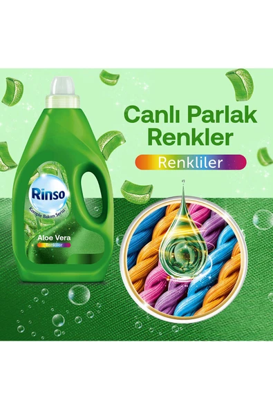 Rinso Aloe Vera Renkliler için Sıvı Deterjan 3 x 3 L - 4