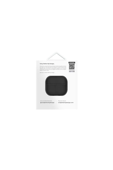 Airpods 4 (4.nesil) Uyumlu Kılıf Lyden DS Serisi Vegan Deri Kaplama Kablosuz Şarj Destekli  Black - 5