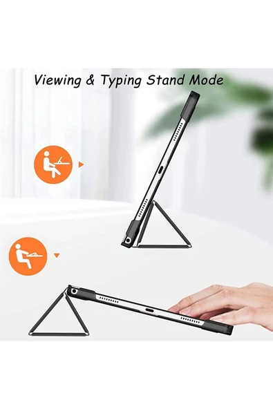 Xiaomi Pad 6 11 Inç 2023 Uyumlu Flip Smart Standlı Uyku Modlu Tablet Kılıfı + Ekran Koruyucu + Kalem  KOYU YEŞİL - 6