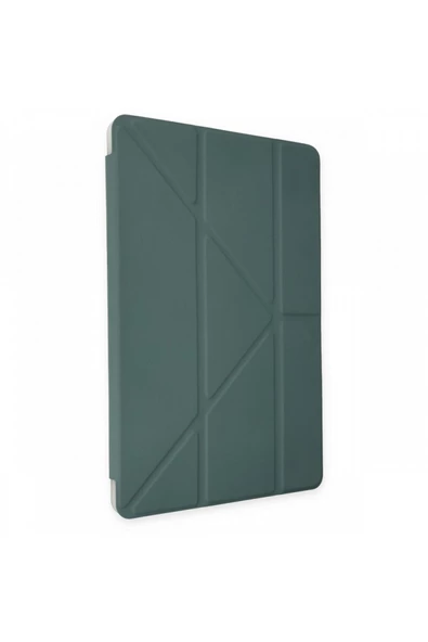 Apple Ipad Pro 4. Nesil M2 2022 11 Inç Tablet Uyumlu Silikon Kılıf Origami Pencil  Koyu Yeşil - 3