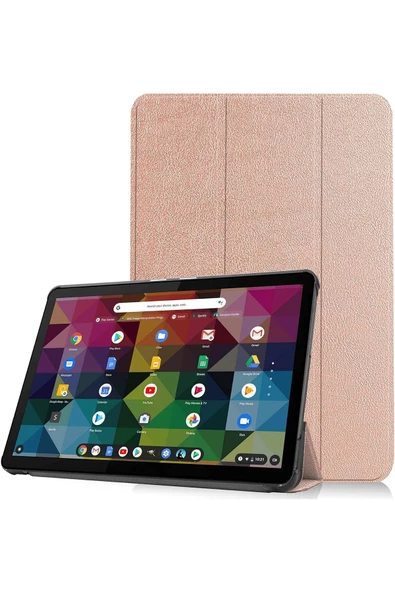 Xiaomi Pad 6 11 Inç 2023 Uyumlu Kılıf Kapaklı Ince Tasarım Uyku Modlu Smart Akıllı  ROSE GOLD