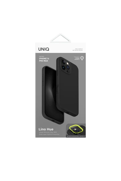 İphone 16 Pro Max Kılıf Lino Hue Serisi Magsafe Özellik (MagClick™) Hibrit Silikon (Silicore™)  Grey - 4