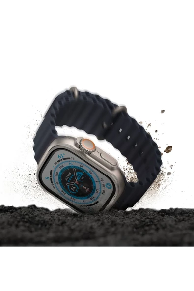 Apple Watch Ultra 49mm Ekran Koruyucu Cam ve Çelik Çerçeve Dust Repel™ Teknolojisi Yüksek Koruma - 3