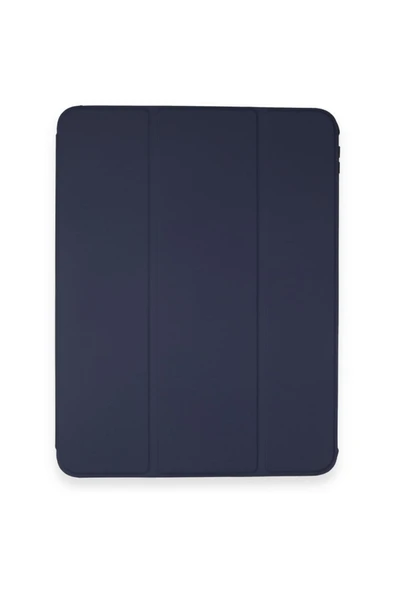 Apple Ipad Pro 4. Nesil M2 Çip 2022 11 Inç Tablet Uyumlu 360 Dönebilen Kalem Bölmeli Standlı Kılıf  Lacivert - Resim 3