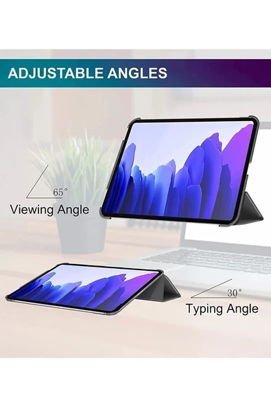 Xiaomi Pad 6 11 Inç 2023 Uyumlu Flip Smart Standlı Uyku Modlu Tablet Kılıfı + Ekran Koruyucu + Kalem  SİYAH - 6