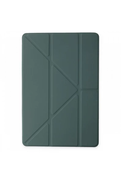 Apple Ipad Pro 4. Nesil M2 2022 11 Inç Tablet Uyumlu Silikon Kılıf Origami Pencil  Koyu Yeşil - 2
