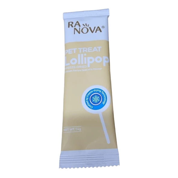 Ranova Kediler İçin Lolipop Ödül Maması Tavuklu & Keçi Sütlü 1.4 Gr