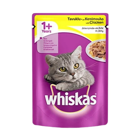 Whiskas Whiskas Pouch Jöleli Tavuklu Yaş Kedi Maması 100gr