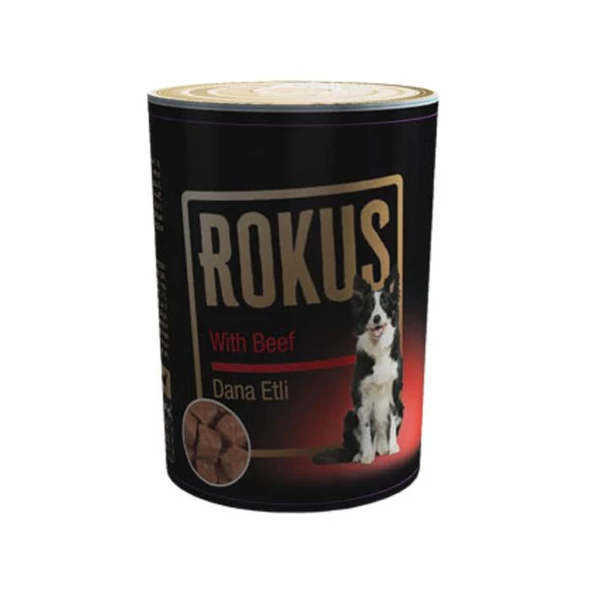 Rokus Dana Etli Köpek Konserve Maması 410 gr