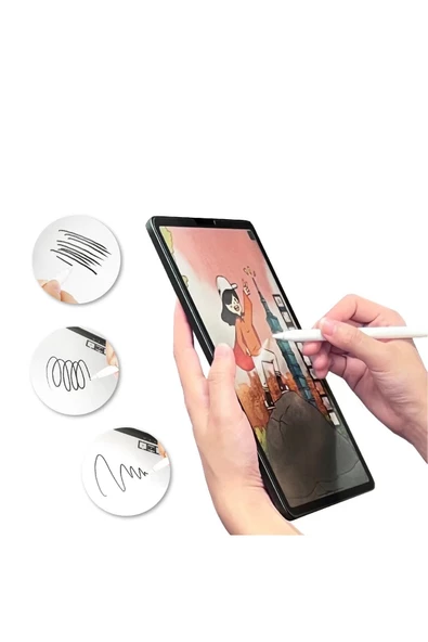Samsung Galaxy Tab A8 10.5 Sm-x200 2021 Uyumlu  Ekran Koruyucu Esnek Nano Cam Tam Koruma - 4