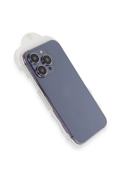 İphone 13 Pro Max Ekran Koruyucu Cam Kolay Takılabilen Koruyucu Takma Aparatlı - 3