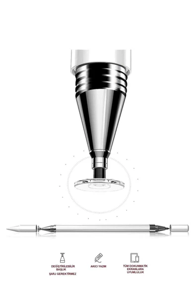 Uyumlu 2 In 1 Stylus Kalem Özel Tasarım Ve Çizim Kalemi Galaxy Tab A8 10.5 Sm-x200 Sm-x205 - 2
