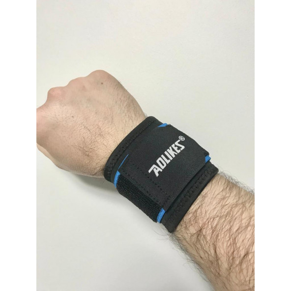 Leyaton Adlikes Ayarlanabilir Neopren Bileklik Siyah-Mavi 1 Adet - 2