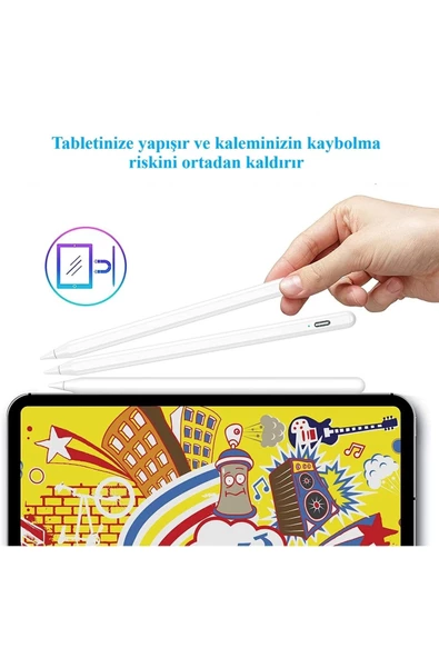 Apple Ipad 10.2 8. Ve 9. Nesil Stylus Yazım Çizim Için Avuç Içi Reddetmeli Dokunmatik Kalem - 5