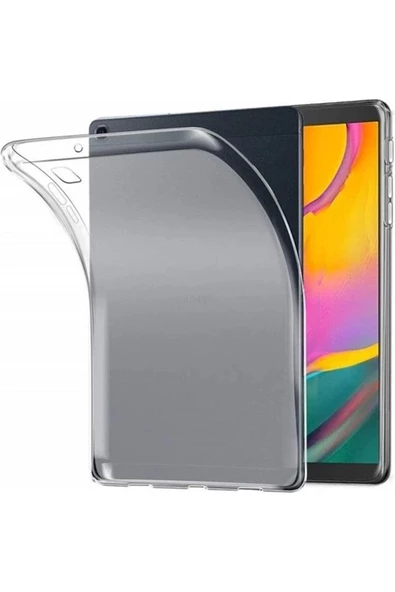 Samsung Galaxy P610 Tab S6 Lite 10.4'' Uyumlu Kılıf Şeffaf Yumuşak Süper Lüx Esnek Renksiz Silikon