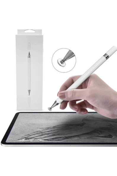 Ipad 10. Nesil 10.9 Inç Uyumlu Dokunmatik Kalem Passive 2 In 1 Tablet Kalemi Çizim & Yazı Kalemi - 2