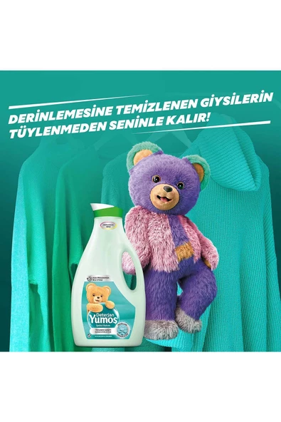 Yumoş Sıvı Deterjan Hassas Giysiler İçin İpeksi Bakım 3 x 2520 ml - Resim 7