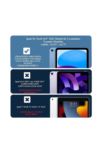 Apple Ipad 10.nesil 2022 10.9" Inç Uyumlu Paperlike Ekran Koruyucu - 4