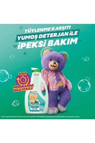 Yumoş Sıvı Deterjan Hassas Giysiler İçin İpeksi Bakım 3 x 2520 ml - Resim 3