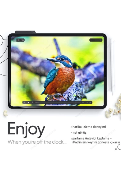 Ipad Air 5. Nesil 2022 10.9" Inç M1 Uyumlu Paperlike Nano Kırılmaz Ekran Koruyucu Kağıt Hissli - 7