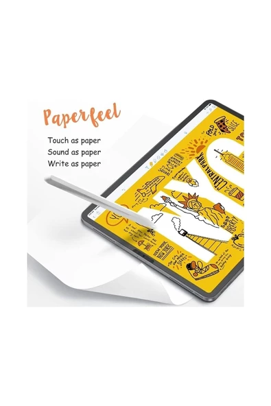 Apple Ipad 10.nesil 2022 10.9" Inç Uyumlu Paperlike Nano Kırılmaz Ekran Koruyucu Kağıt Hisli - 3