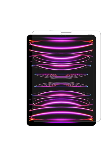 Apple Ipad Pro 12.9 M2 Çip 2022 6. Nesil Nano Kırılmaz Ekran Koruyucu Şeffaf Cam Koruyucu Uyumlu