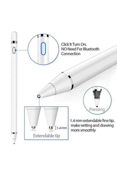 Ipad Iphone Android Uyumlu Pencil Dokunmatik Stylus Kalem - 5