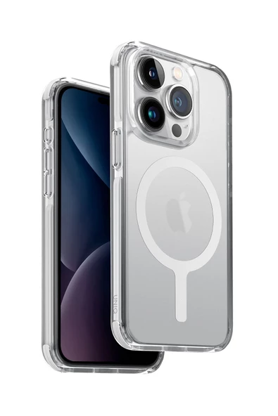 İphone 15 Pro Max Kılıf Combat Serisi Üç Katmanlı Magsafe Özellikli (MagClick™) Koruyucu Kapak  White - 1