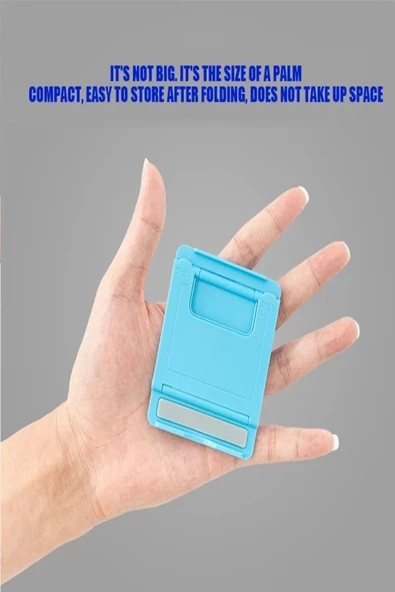 Foldstand Ayarlanabilir Cep Telefonu / Tablet Standı Pratik  Yeşil - 5