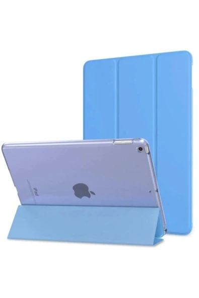 Apple Ipad 7. Nesil 10.2 Inç Tablet Için Smart Akıllı Standlı Kılıf Smart Cover  Mavi