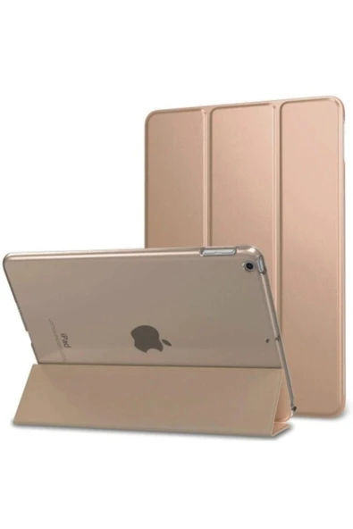 Apple Ipad 7. Nesil 10.2 Inç Tablet Için Smart Akıllı Standlı Kılıf Smart Cover  Gold